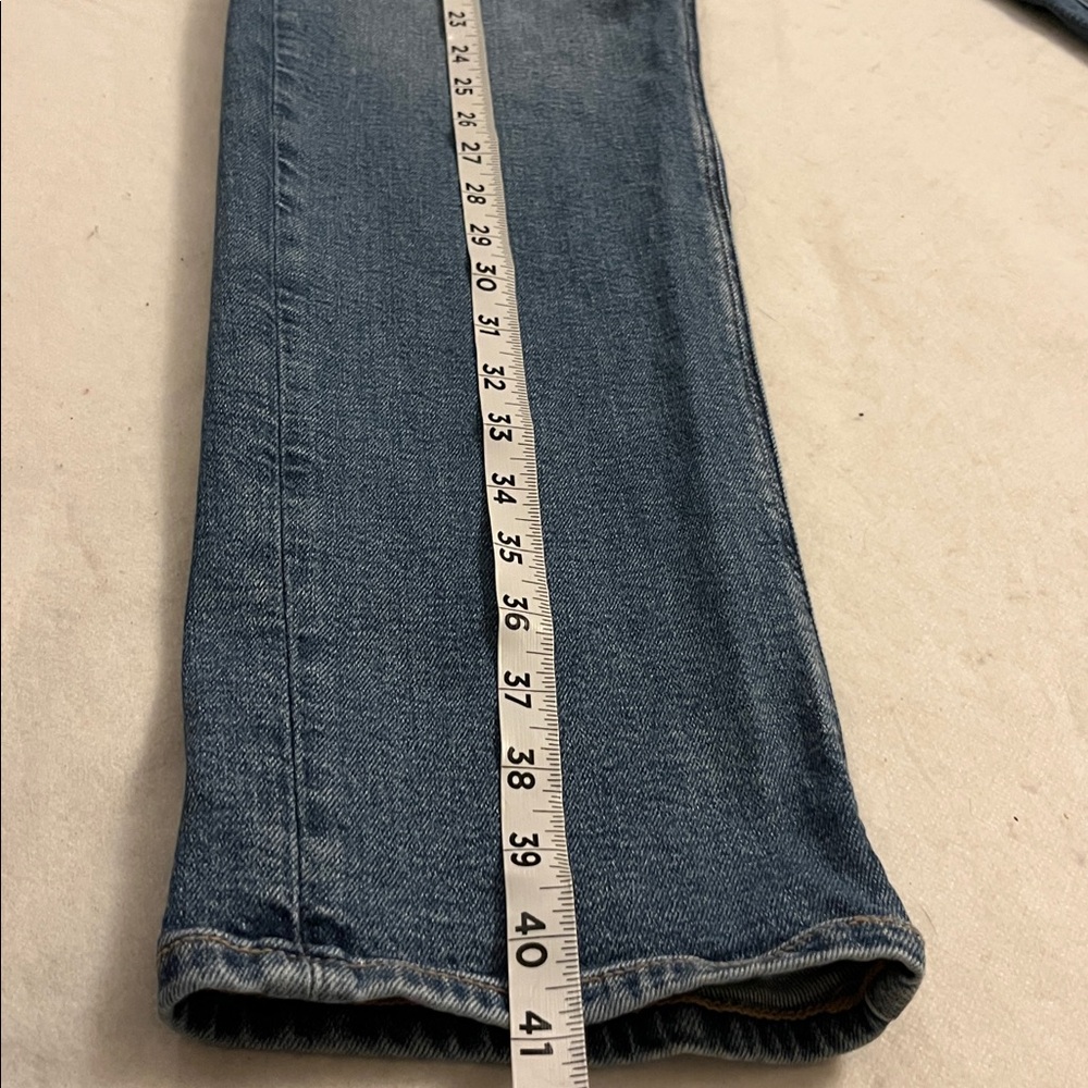American Eagle Outfitters Women's 90's Straight Denim Stretch Jeans Sz 2 long - Picture 5 of 11